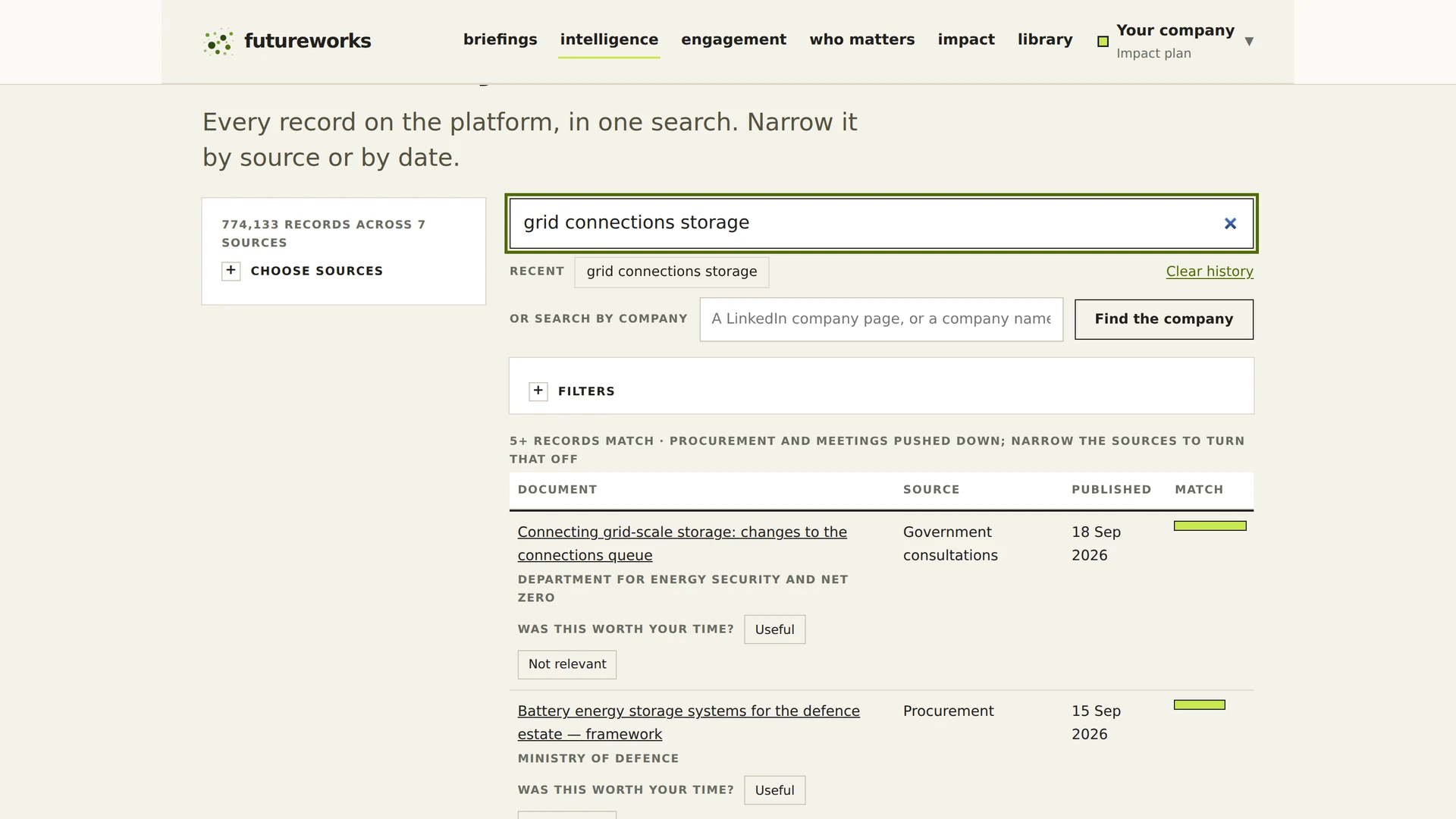 The search console: one search across every government source on the platform